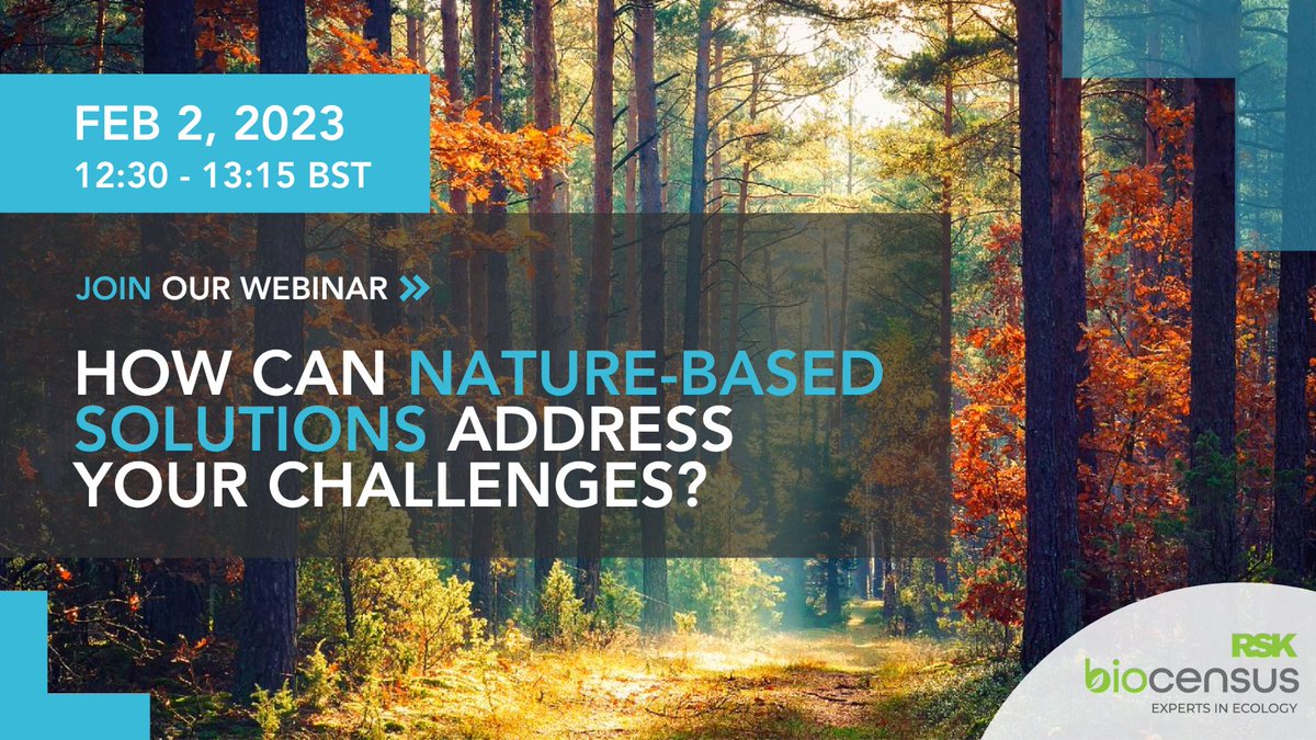 🍃 Nature-based solutions involve working with nature to address many environmental challenges, including the climate crisis and achieving net-zero carbon.

📣 Join our free webinar to find out more rskgroup.com/events/nature-…

#Nature #Biodiversity