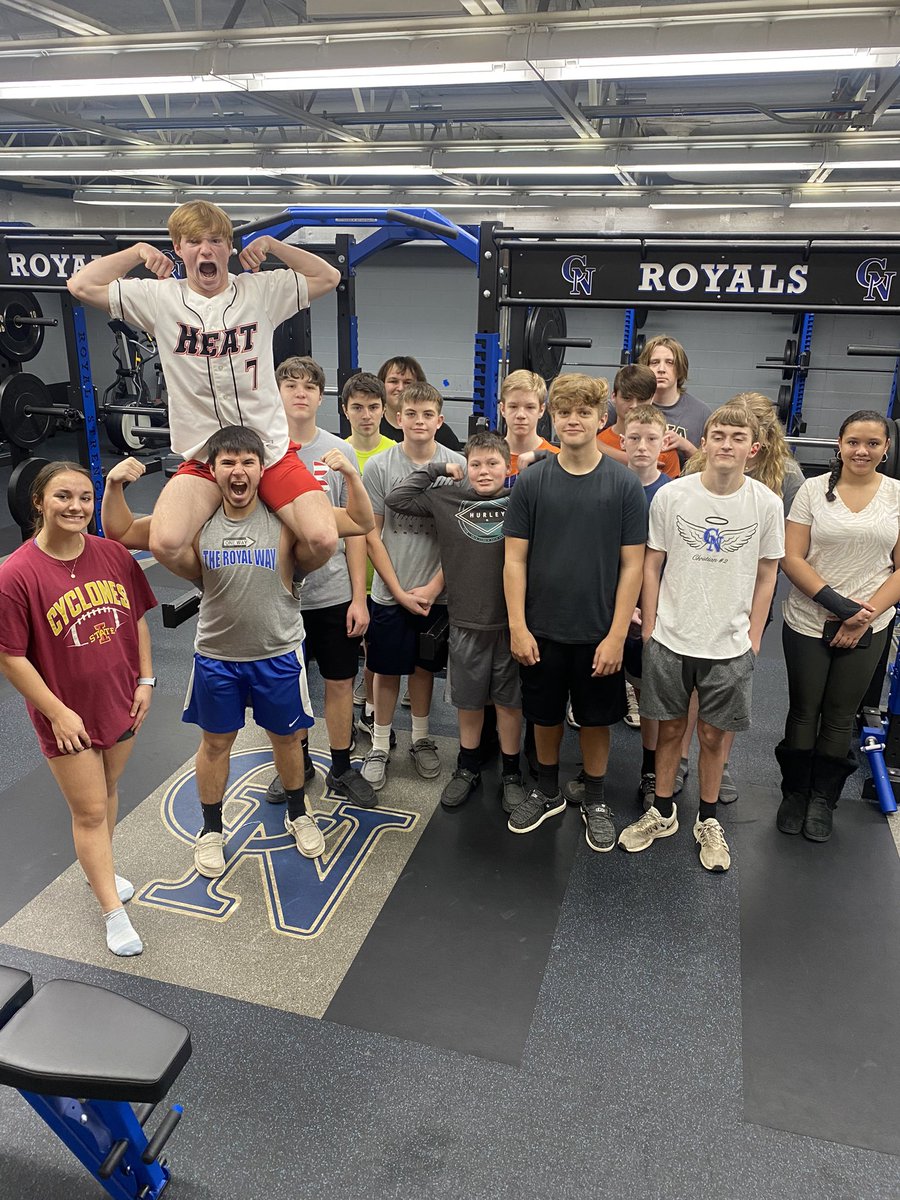 CNHSstrength's tweet photo. Strength and Conditioning class of the week-1st period! 

This group got after dueing our high rep week! It’s a fun group to work with! https://t.co/E8DfDXvvtn
