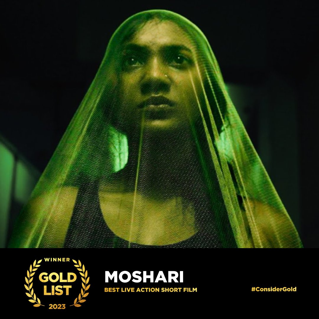 Congratulations to the #GoldList Best Live Action Short Film honorees! #ConsiderGold

Winner: Moshari

thegoldlist.org