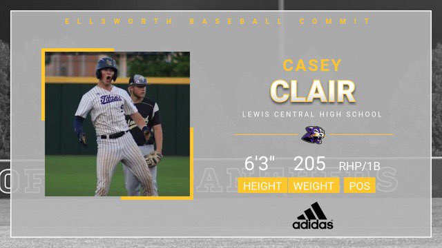 I am excited to announce my commitment to <a href="/ECCPanthersBB/">ECC BASEBALL</a> to continue my academic and baseball career. I would like to thank my family, coaches, and teammates for supporting me through this amazing journey! #Together <a href="/CoachKirkClark/">Kirk Clark</a>