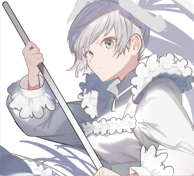 ホワイトミク描くの疲れたからあかりちゃんの落書き(これをあかりちゃんと言い張る勇気) 