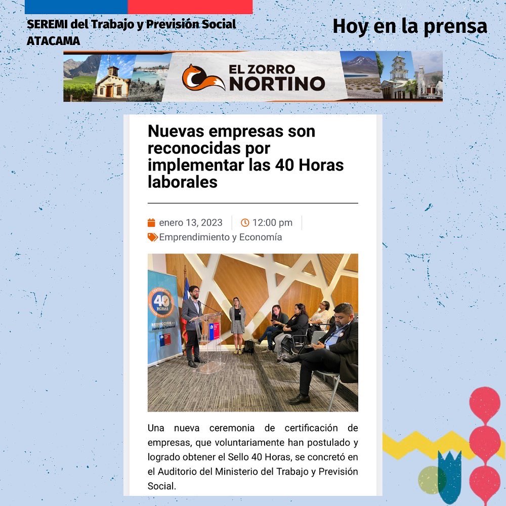 Seremi de Trabajo y Previsión Social de Atacama tweet media