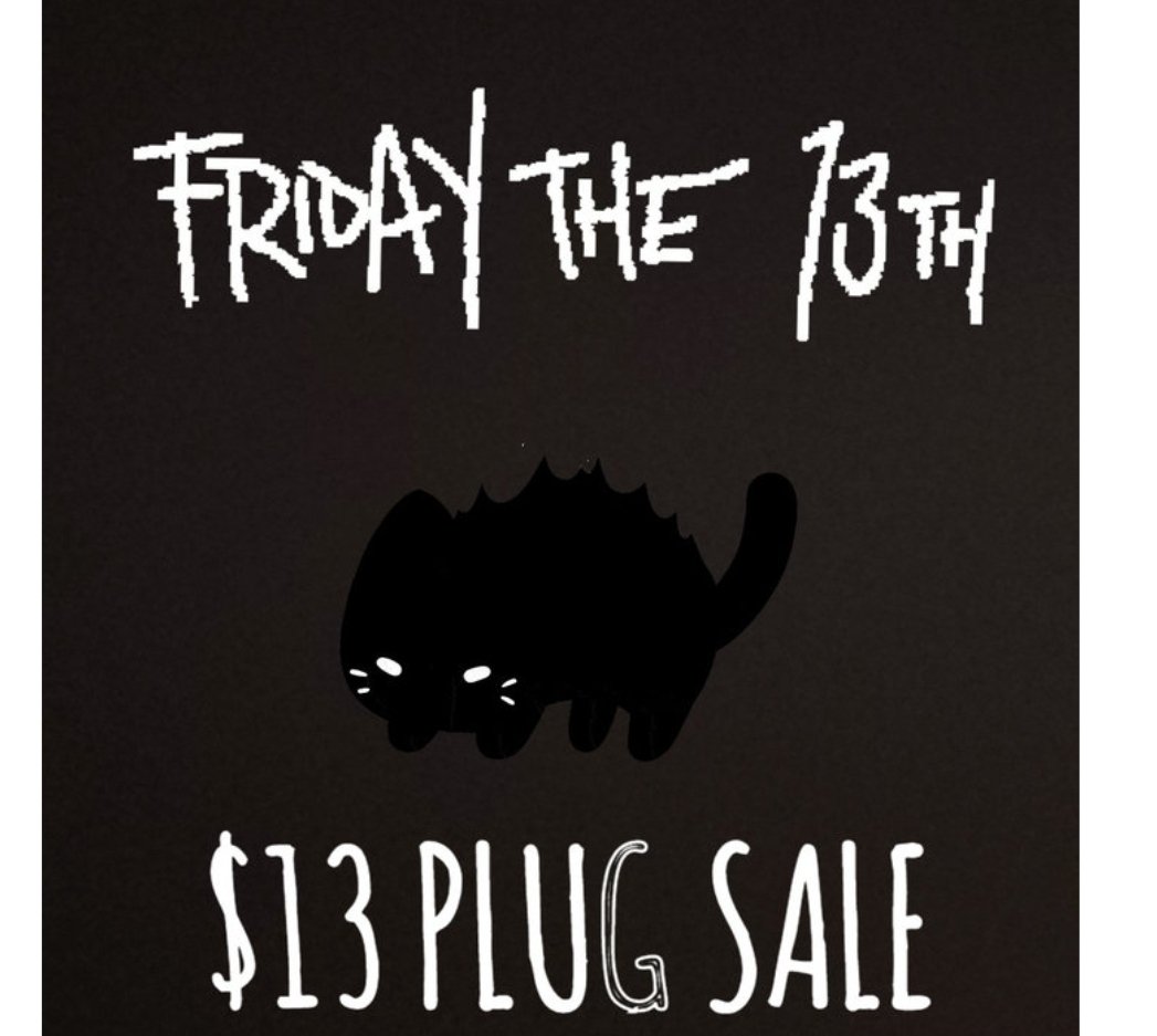 Gorgeplugs's tweet photo. 🖤HAPPY FRIDAY THE 13TH🖤
Come Explore Our $13 Plug Sale &amp; Buy One Get One $13
🚨ONE DAY ONLY! ENDS TONIGHT @ 11:59 P.M PST 🚨
https://t.co/QEZuWpt0Gv https://t.co/Cj9fOCbCJP