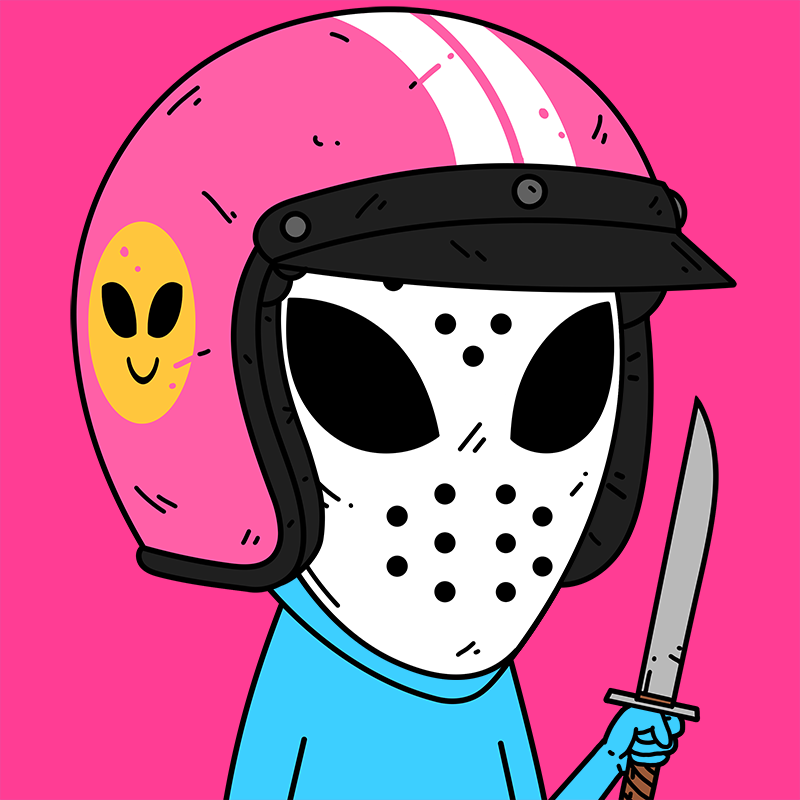 TheVisitorsNFT's tweet photo. Happy Friday the 13th! Also, unrelated due to copyright reasons, Happy Hockey Mask Day! https://t.co/g2mCvcKwei