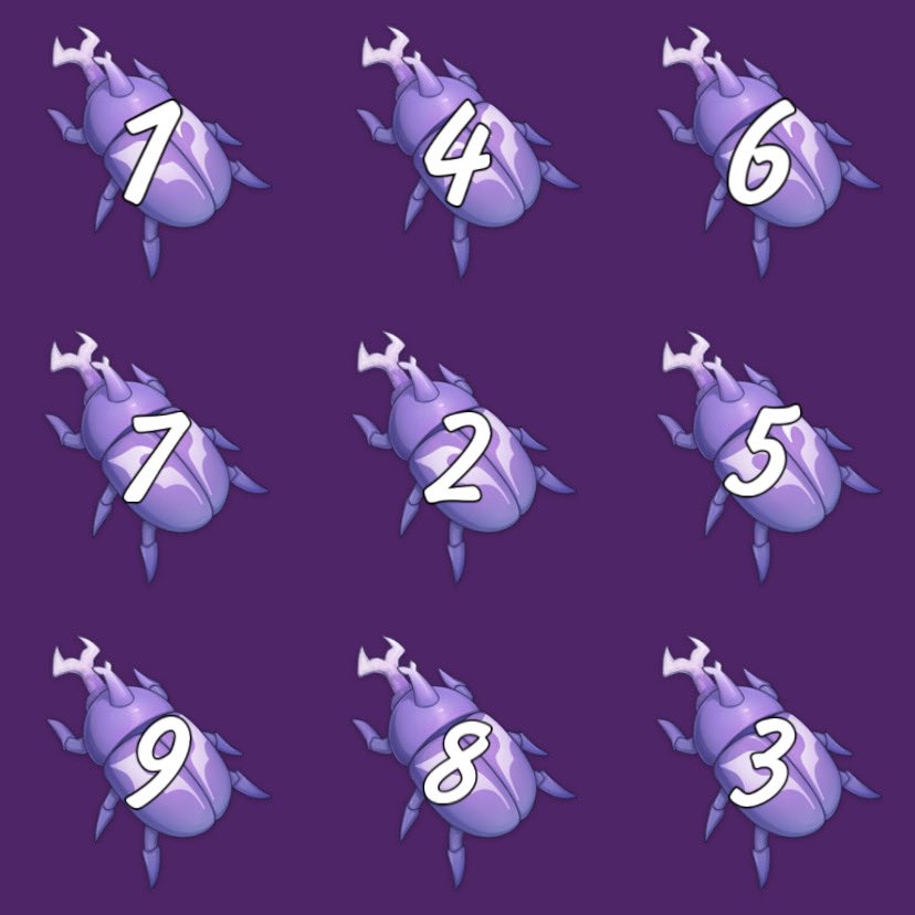 эй, смотри, что у меня есть! бабушка Они научила меня одной классной штуке… выбери любого жука, который тебе нравится, и узнай своё персональное предсказание! оно будет только для тебя и никого больше, ха-ха!