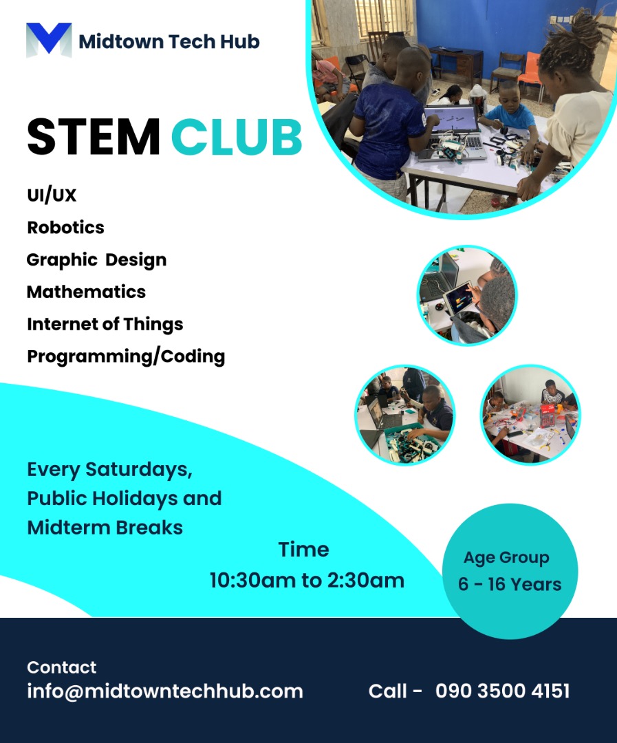 midtowntechhub's tweet image. Did You Know ?
That STEM education is the best way to show your children the Practical Application of Science, Technology, Engineering and Mathematics.

Enroll your child and get them started in the world of Science and Technology.

 #techstars #midtowntechhub #STEM