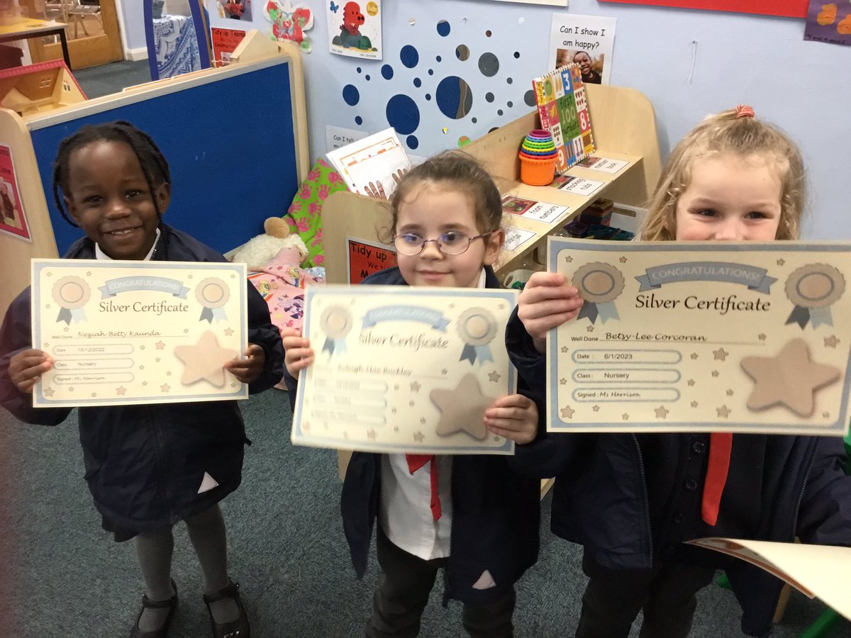 CEResurrection's tweet photo. Congratulations to our nursery children who have received their bronze and silver awards. #TrackIt #wellDone #EYFS #TheResurrectionWay #Ready #Respectful #Safe #Kind👏🏽 #proud https://t.co/AJhLex3GFG