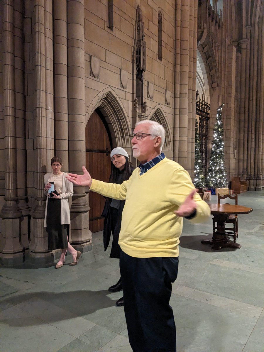 UDAStudio's tweet photo. UDA would like to thank Fuzz Frankovich for a robust tour of UPitt's one-of-a-kind Nationality Rooms in the #CathedralofLearning. He taught us worldwide holiday customs in the rooms.
#UDAatelier #UDAstudio #UPitt #Pittsburgh #Pennsylvania https://t.co/hQ210X3dXK