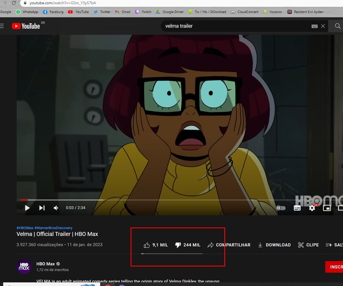 O TANTO DE DESLIKE KKKKKKKKKKKKK
velma que série lixo cade o scooby doo seus anormais