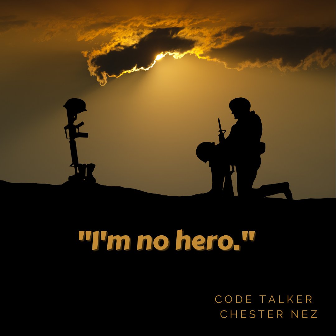 HallLibrary's tweet photo. Chester Nez, a member of the Navajo Nation, was denied the ability to speak his native language. Yet, he chose to serve his country during WWII. His riveting memoir recounts the story of the Navajo radio operators who created the unbreakable code that led the Allies to victory. https://t.co/B8b7OQX0SN