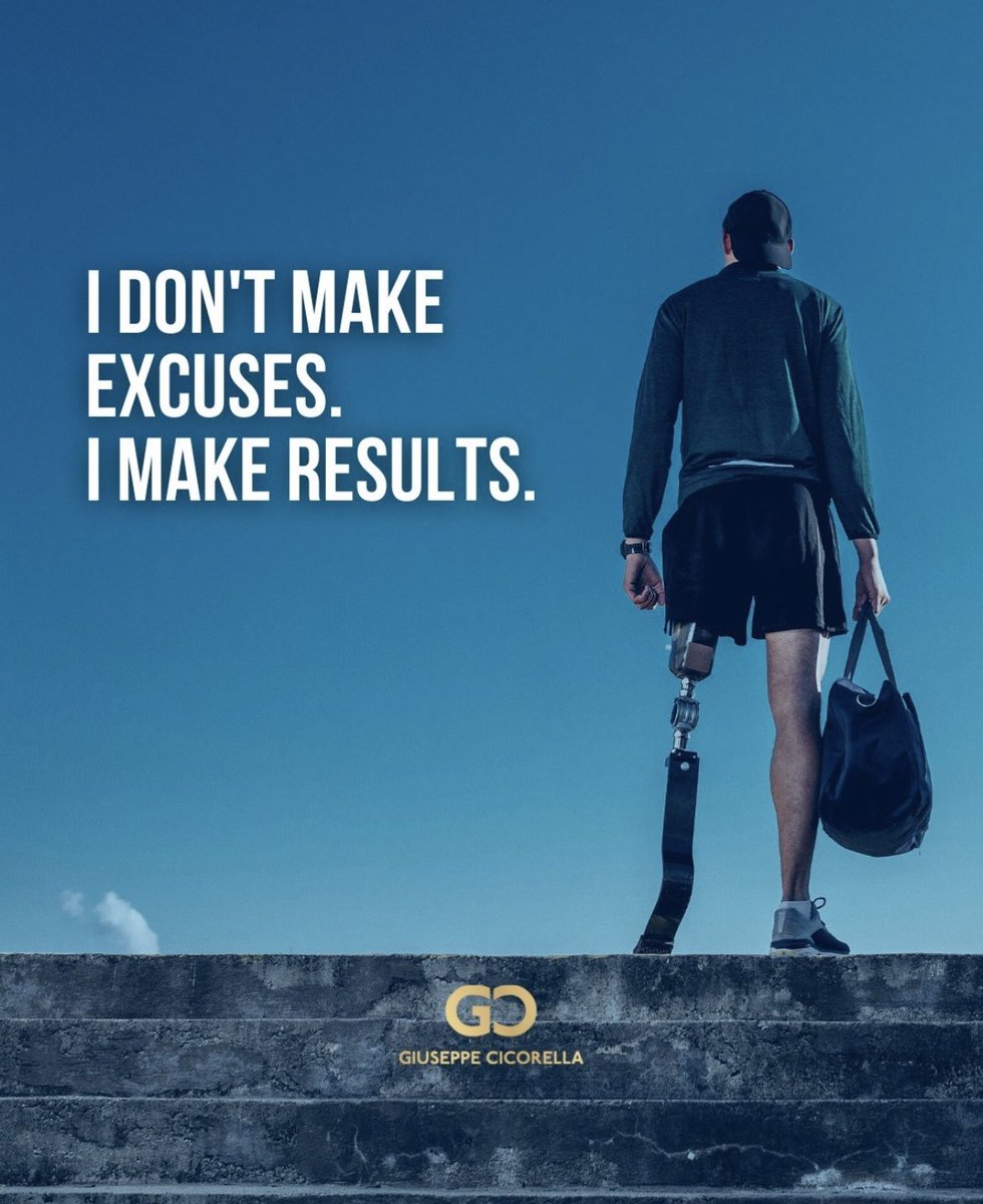 giusecicorella's tweet photo. 👉You can have results or excuses, but never, never both…🖋GC

#makeresults #createresults #successquotes #Leadership #GBNB https://t.co/S9VTwdQ94B