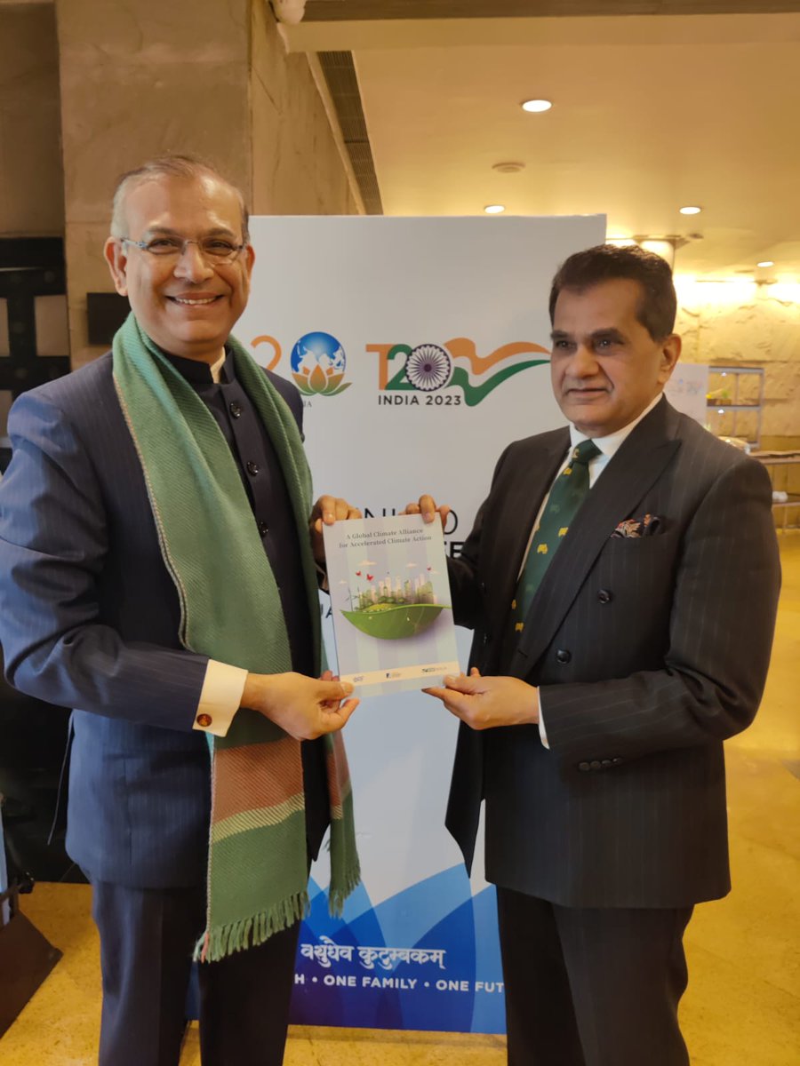 Officially released the Global Climate Alliance report at the #T20InceptionConference in front of a large audience of policy makers and experts. 

The Alliance will be a game-changer to raise ambition, ensure alignment of policies, and provide financing to the Global South. (1/3)