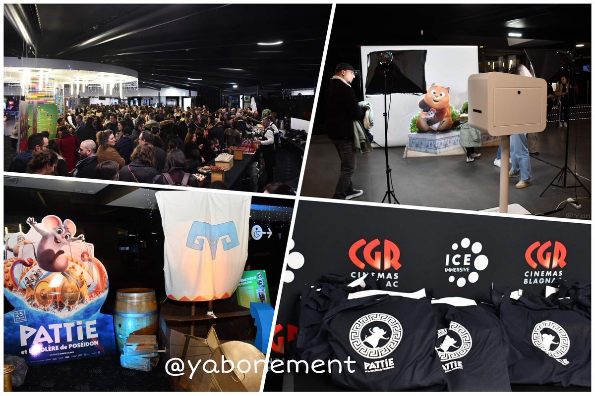 Dans une salle comble,le <a href="/tatprodofficial/">TAT productions</a> a présenté lors d’une Av1ere au <a href="/CGR_Blagnac/">CGR Blagnac</a> ,le film #PattieEtLaColèreDePoséidon, le 4ème long-métrage du studio toulousain réalisé par #DavidAlaux,qui débarque dans les salles le 25 janvier.
<a href="/Apollo_Distrib/">Apollo Films</a> <a href="/Occitanie_films/">Occitanie films</a> <a href="/Occitanie/">Région Occitanie</a>😎