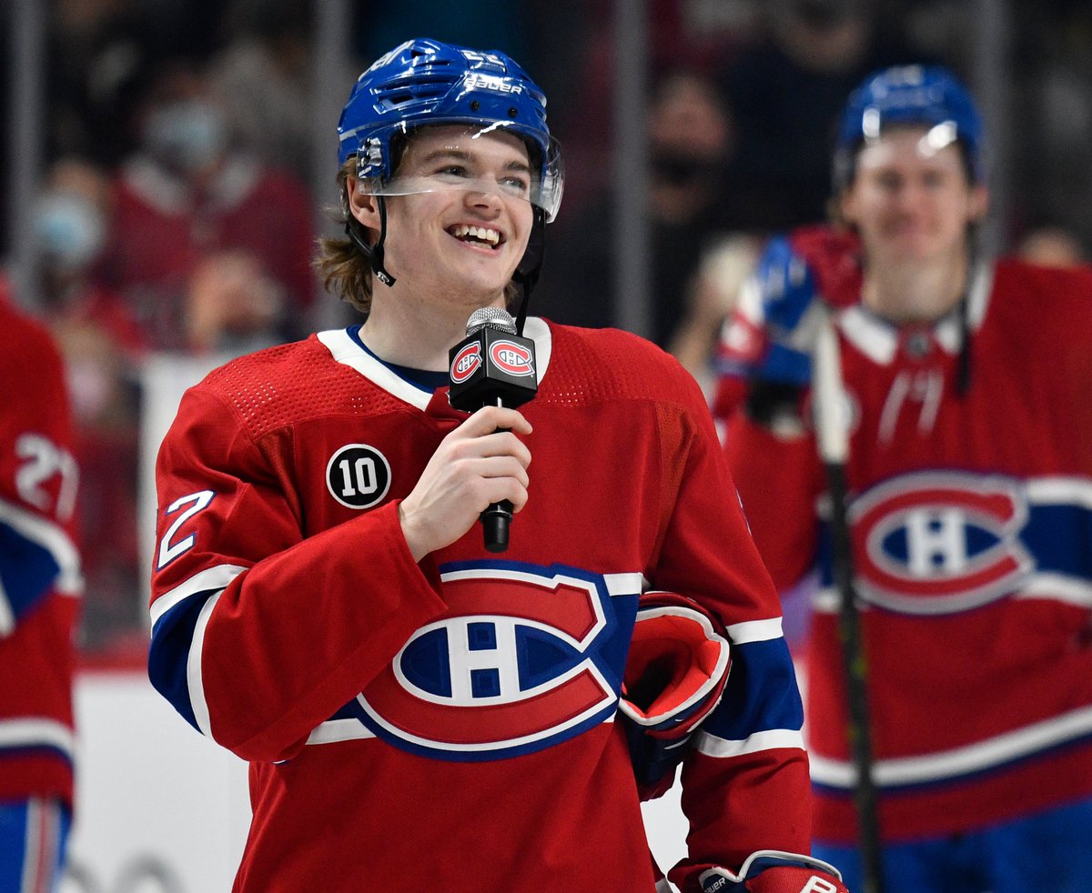 Tu veux voir le #22 au match des étoiles? Retweet simplement ceci pour voter! 🤩

 #NHLAllStarVote  Cole Caufield