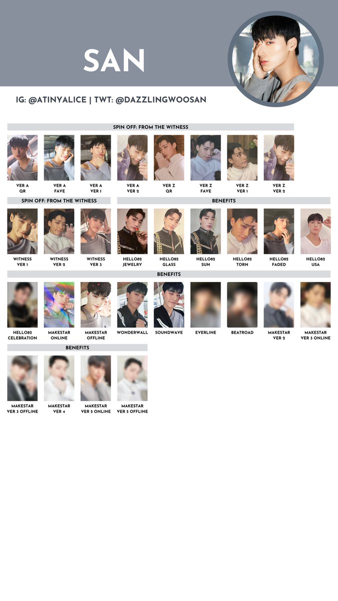 ATEEZ メンバーコンプ24枚セット　makestar soundweve ATEEZ メンバーコンプ24枚セット makestar soundweve X-এ melody🧃:
