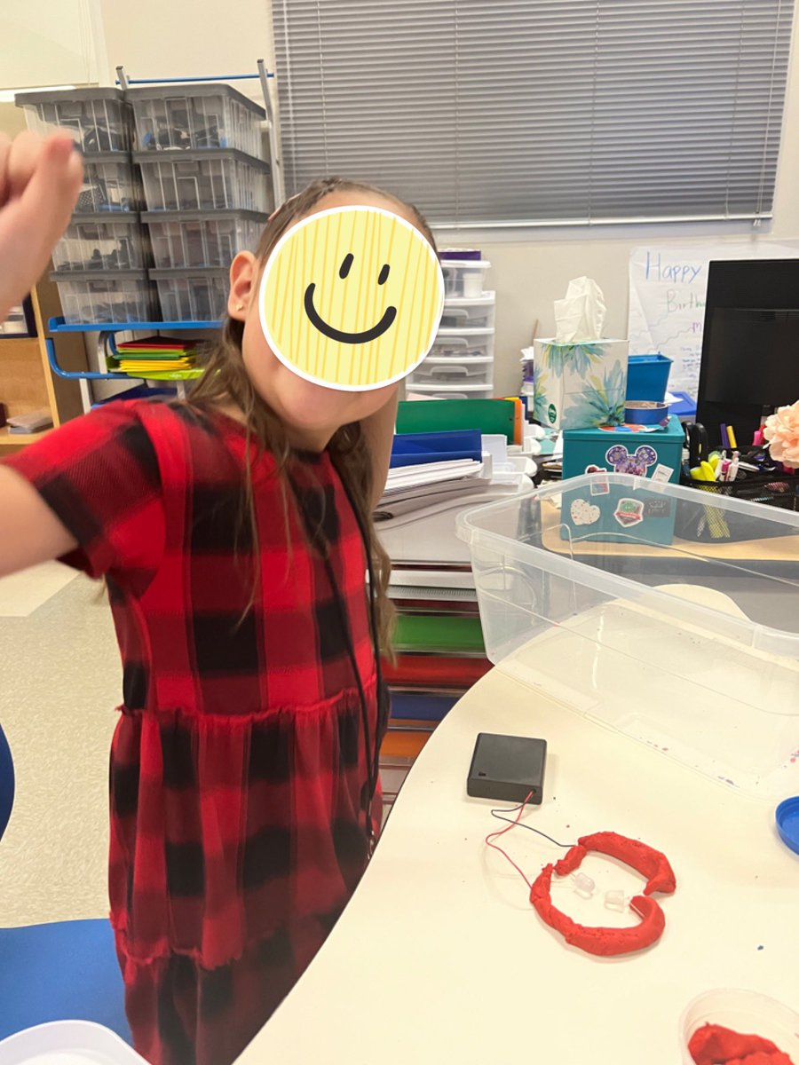 The feeling you get when your playdoh circuit lights up for the first time. #STEMwins