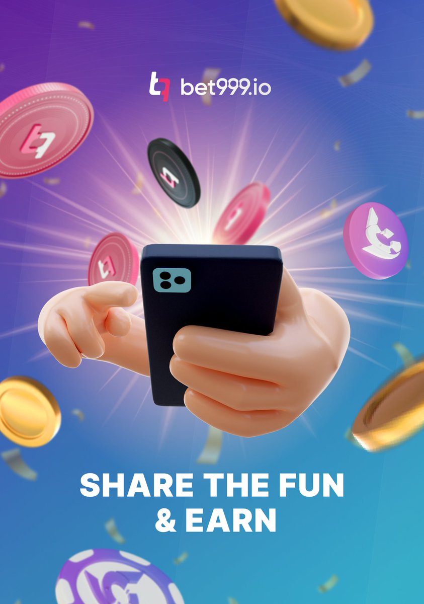 Bet999's tweet photo. Sharing Is Caring ♥️
Refer A Friend & Get REWARDED 🎁
Sports Betting | Crypto Casino
Join us TODAY 👉️ https://t.co/yhVhyJI3km
🤑 #BTC #ETH #USDT #B9C #B9F https://t.co/SMEDgc4CZK