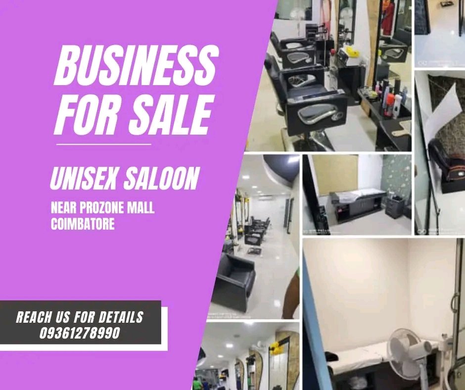 KMCORPSERVICES's tweet photo. #salon #business #Sales #Coimbatore 
Unisex Beauty Salon for sale near Prozone Mall,Coimbatore https://t.co/b60rY3WWWa