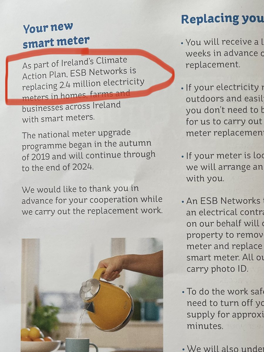 CapTweed's tweet photo. Smart meter letter arrived today along with a fancy booklet stuffed with climate guilt.
No.
Füćk öff.
Not having it.
Not in my house.
#ClimateScam https://t.co/fGSaNr0zTS
