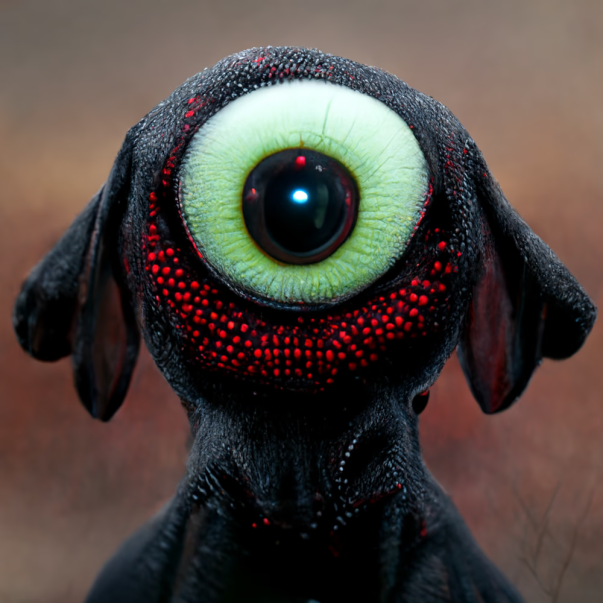 This is Houdini...🐶👽
As a cyclopean secret agent, Houdini possesses the magic powers to extricate himself and other Dogliens from unfortunate situations. That is why, despite being one of the Soloz, he is never alone.
#nfts #dogliens