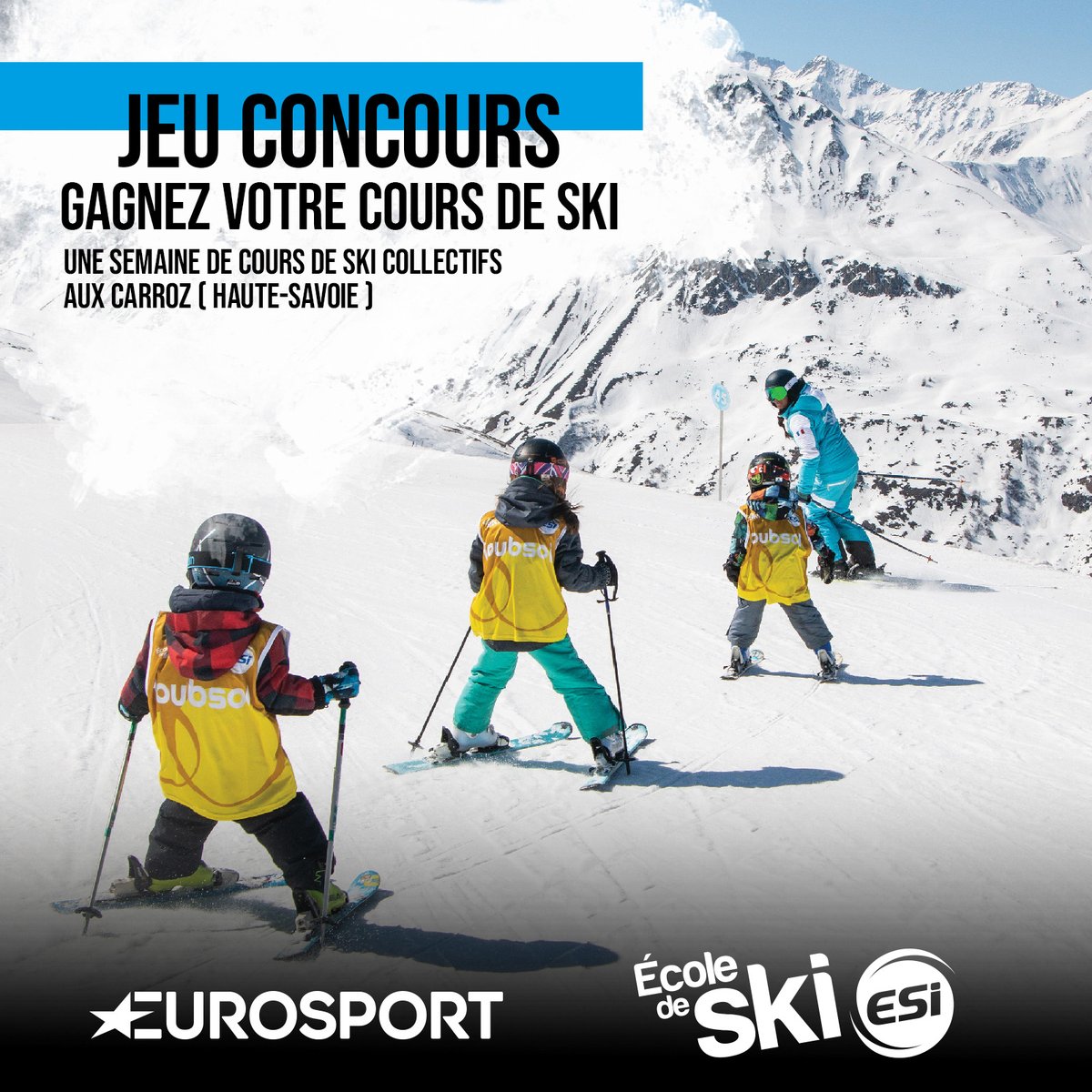 Eurosport_FR's tweet image. 🎁 Alerte super cadeau !

RT pour tenter de gagner une semaine de cours de ski collectifs aux Carroz (Haute-Savoie) offerte par @ESIski.

#ChaletClub