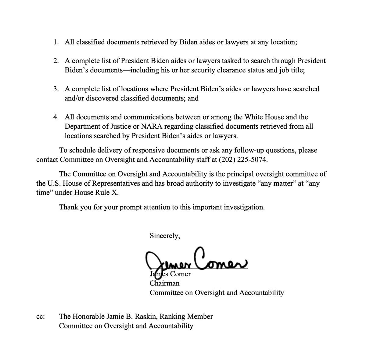 GOPoversight's tweet photo. 🚨
 
@RepJamesComer presses the White House about classified docs stashed at Biden's Wilmington home.
 
We have docs revealing this address appeared on Hunter's driver's license as recently as 2018, the same time he was cutting deals with foreign adversaries.

Time for answers. https://t.co/663qG3REm4