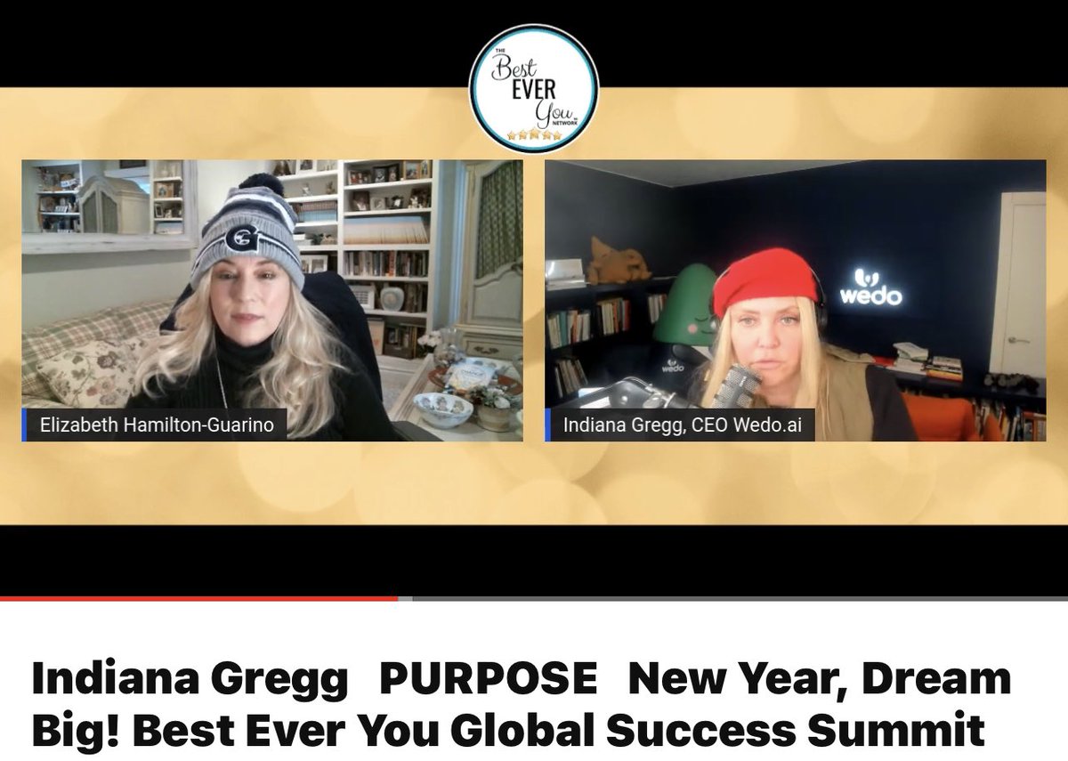 The New Year, Best You #DreamBig Summitt featuring @indianagregg 
Discussing Purpose youtu.be/phexaloZXF8

#BestEverYou #business #wedo #purpose #personaldevelopment #inspiration #NewYear2023