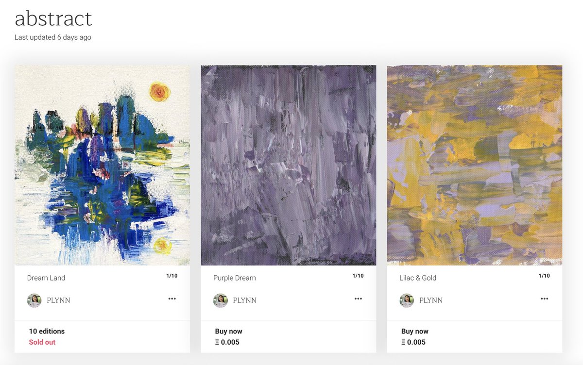 Abstract collection by PLYNN on <a href="/KnownOrigin_io/">KnownOrigin.io</a>

start from 0.005 ETH

Link in comment.
Thank you ☺️❤️😍👇