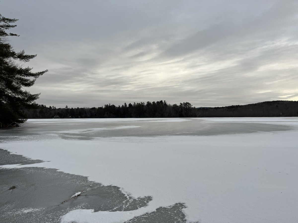 PeterCroce's tweet photo. Yesterday I stood on solid ice. Today it’s slushy water.

Yesterday reached 17°F. Now it’s 50°F and rainy with a flood watch as the ice and snow melt and flow downstream.

Climate instability is here today but our world is still wonderful. What’s next? 👇 https://t.co/i2EjoRctRw