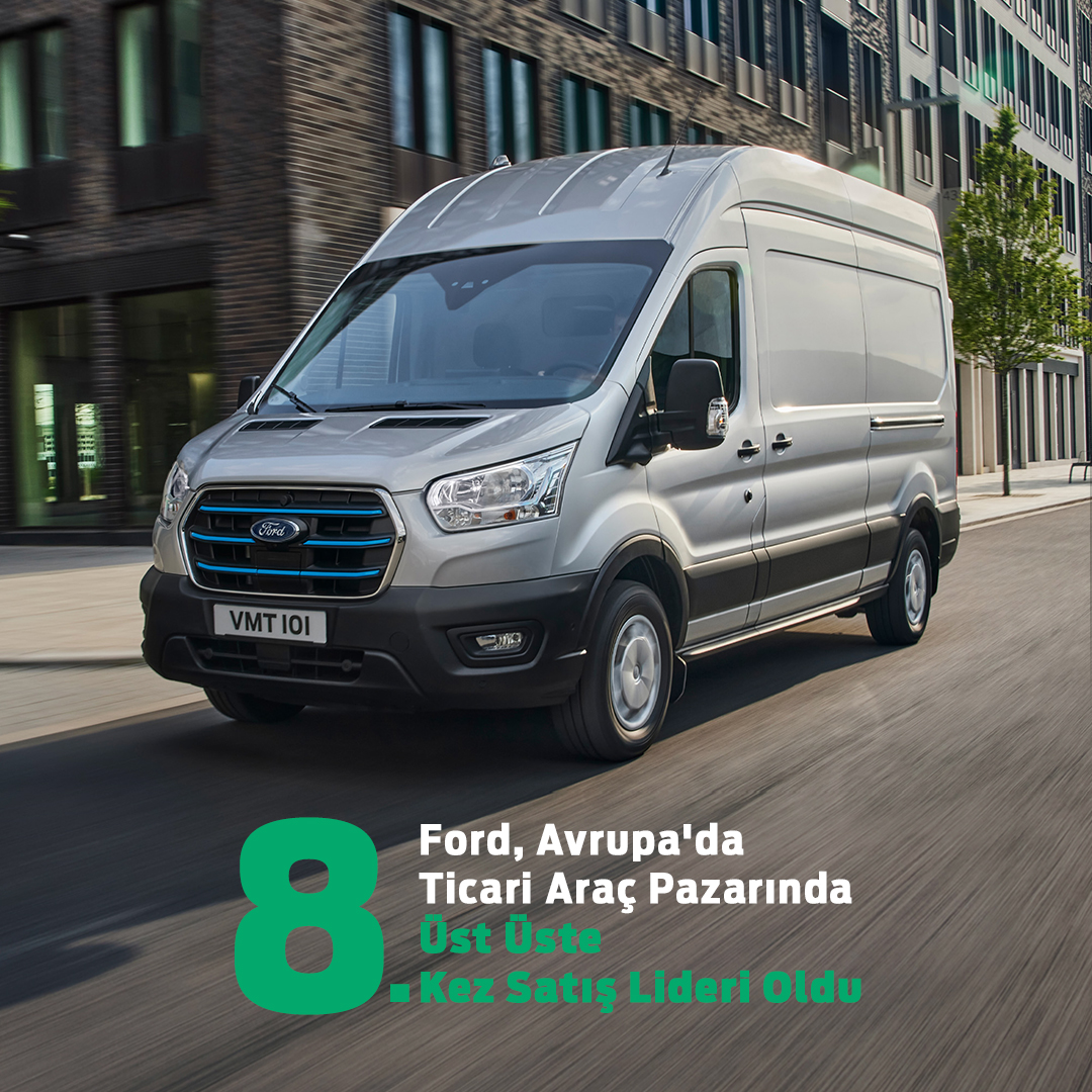 fordotosan's tweet photo. Kocaeli Fabrikalarımızın üretim gücüyle, Transit Custom modeli Avrupa'da kendi segmentinde yılın en çok satan ticari aracı; Ford ise ticari araç pazarında Avrupa'da 8. kez satış lideri oldu. Başarılarımızın arkasındaki tüm çalışma arkadaşlarımızı tebrik ediyoruz. #TransitCustom https://t.co/DlFmjFJu29