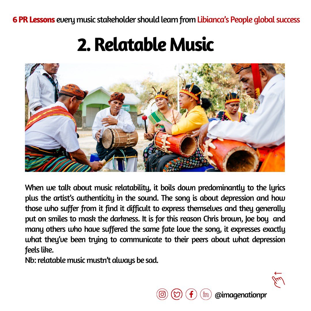 santherlabelle's tweet photo. #INsights #TalkingPR 

I know for a fact that everytime you go on instagram or TikTok, 9 times out of 10 you’ll hear People by @iamlibianca 

@ImageNationPR decided to share some lessons with Music stakeholders esp our Cameroonian stakeholders on how they can achieve this success https://t.co/KVwhZFCIyF