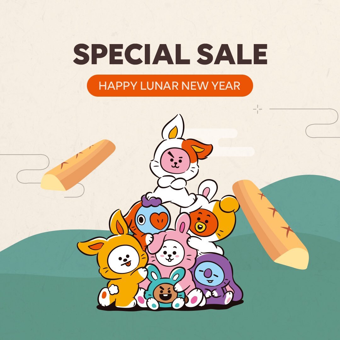 BTS Merch⁷ on Twitter "Line Friends Collection Lunar New Year surprise