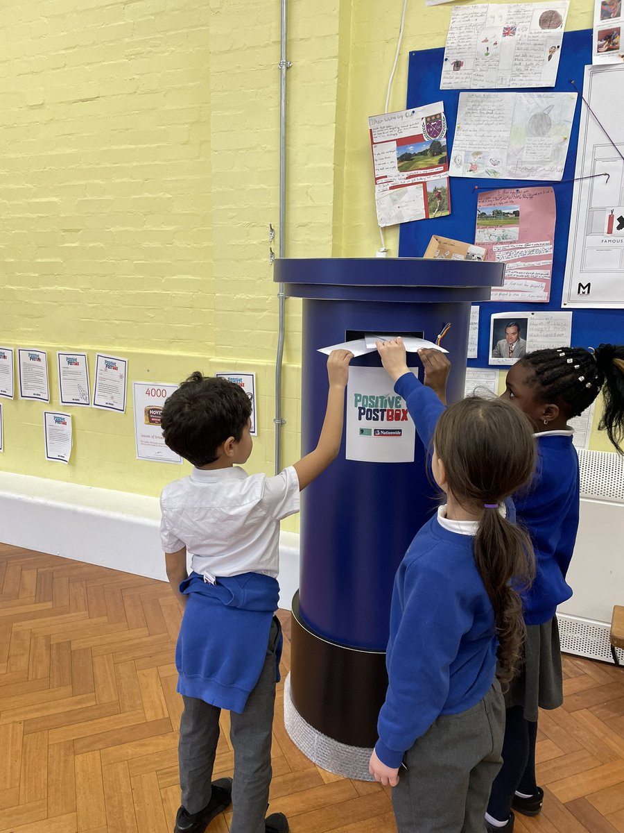 HaimoSchool's tweet photo. Y2 Neptune class have posted their letters in the Positive Postbox. They are so excited for their new friends at @HunsburyParkPS to receive them! @DianaAward
@AntiBullyingPro @AskNationwide #PositivePostBox https://t.co/pW5rZlrqqp