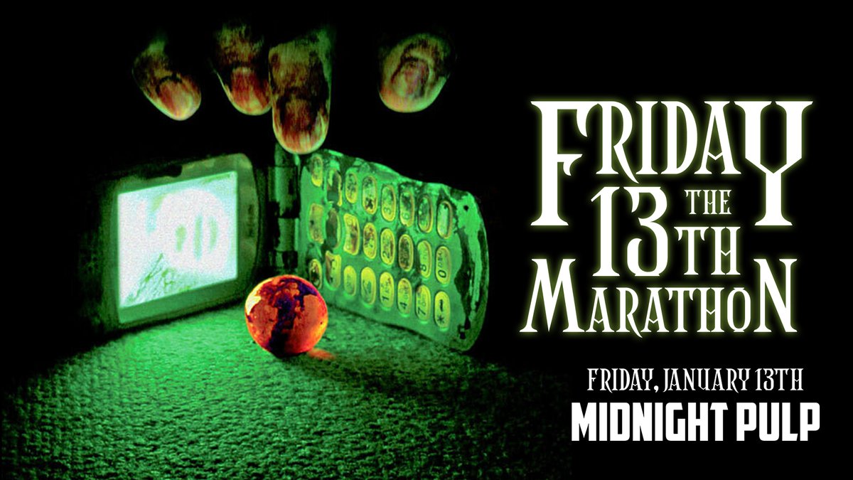This Friday the 13th, forget the hockey masks and break out the evil spirits, curses and superstitions run amuck.

ALL DAY TODAY on <a href="/midnight_pulp/">Midnight Pulp</a> TV on <a href="/SamsungTVPlus/">Samsung TV Plus</a> (Ch. 1445) <a href="/TheRokuChannel/">Roku Channel</a> (Ch. 763) <a href="/AmazonFreevee/">Amazon Freevee</a> <a href="/plex/">Plex</a> <a href="/watchstirr/">STIRR</a> <a href="/cineverse_tv/">Follow @cineverse_ent!</a> &amp; <a href="/ScreamboxTV/">SCREAMBOX</a>! 🐈‍⬛👻