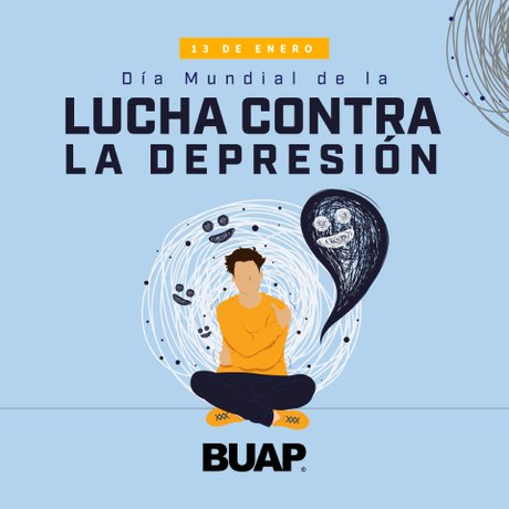 BUAPoficial's tweet photo. #Hoy se conmemora. 

Día Mundial de la Lucha contra la Depresión. 

Con esta conmemoración la OMS pretende sensibilizar, orientar y prevenir a la población a nivel mundial sobre la depresión. https://t.co/GdnXdmEUjK