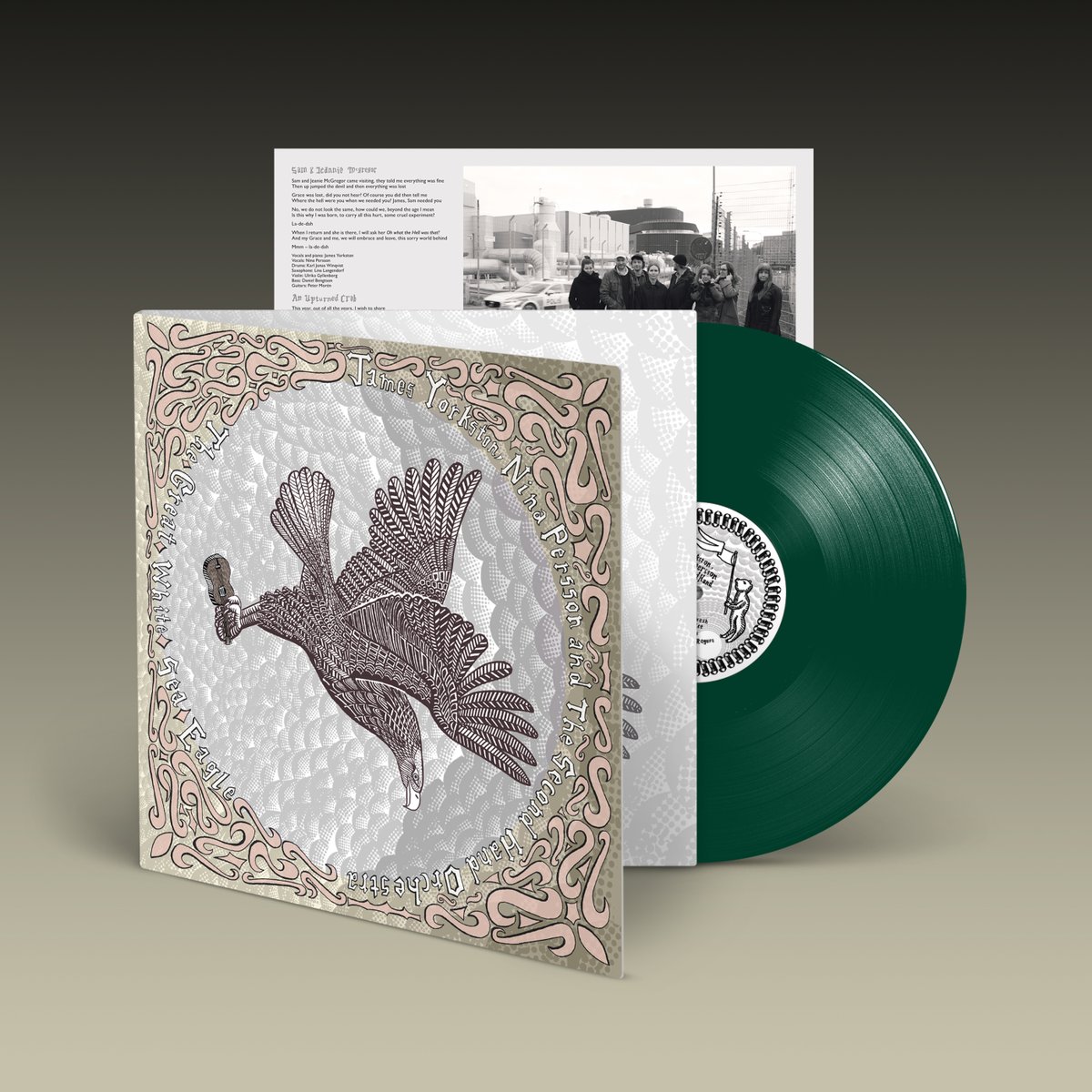 Album out today by myself, @jamesyorkston and The Second Hand Orchestra - 'The Great White Sea Eagle'.