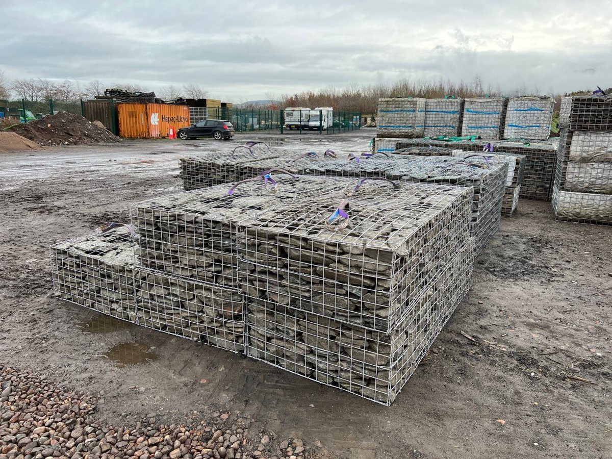 jmlcontracts's tweet photo. JML #prefill baskets ready to go out this week. You choose the size and depth to suit your project. #gabions #prefillgabions #civilengineering https://t.co/cPdwUisB2F