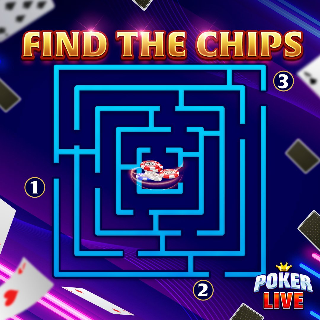 PokerLiveGameO1's tweet photo. 🔎FIND THE PATH! Which one is the correct path to find the chips? Tell us 👇 below your answer, and use the gift code below to win 250,000 💰 https://t.co/rYHKLh14lF