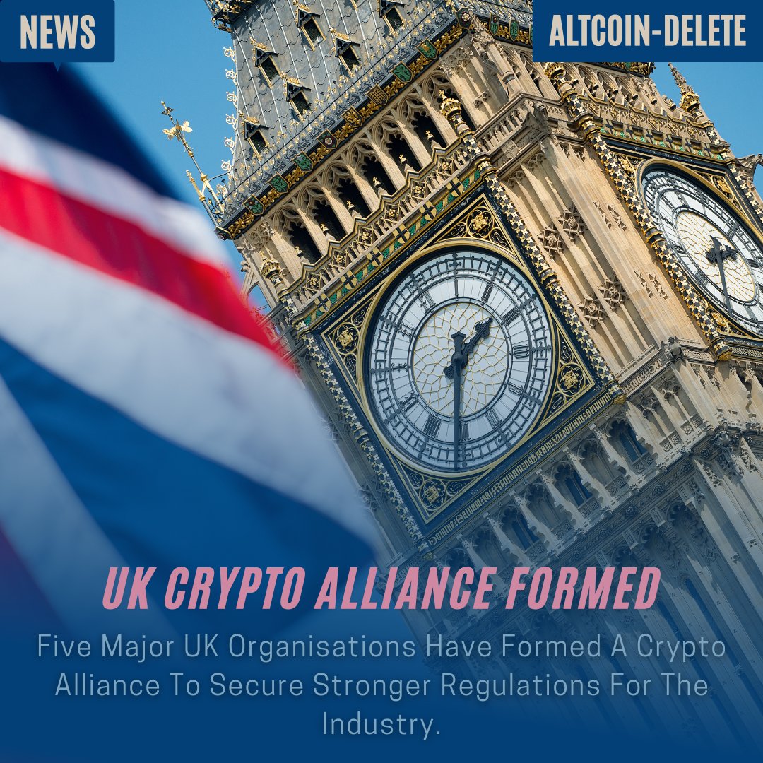 AltcoinDelete's tweet photo. UK Crypto Alliance Formed

Five Major UK  organisations have formed a crypto alliance to secure stronger regulations for the industry.

IG:altcoindelete

Follow For More Daily Updates on Everything Crypto &amp; NFT!
#Britain 
#Crypto
#CryptocurrencyNews 
https://t.co/kdYC6MIAdd https://t.co/DIHEuskw4U