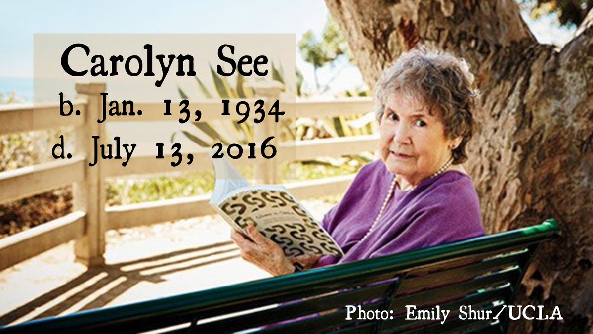 hotredheadmedia's tweet photo. "Every word a woman writes changes the story of the world, revises the official version." ~ Carolyn See
#WriterBirthdays #CarolynSee https://t.co/9mZ9ZmziH3