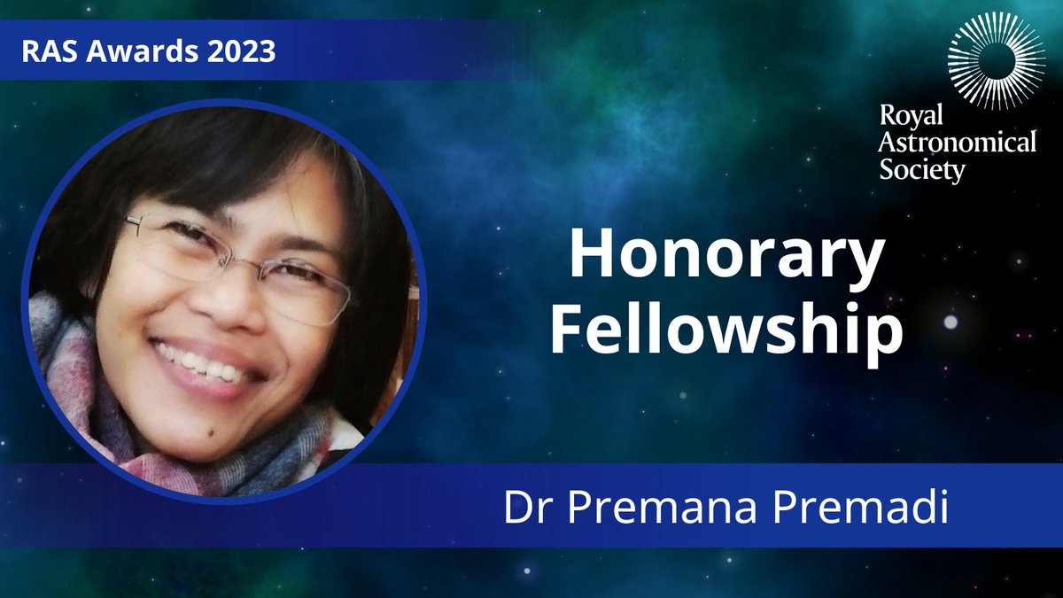 Royal Astronomical Society (@royalastrosoc) on Twitter photo Honorary Fellowship is awarded to Dr Premana Premadi of <a href="/obsbosscha/">Bosscha Observatory</a> For her leadership in the development of astronomy in Indonesia, as well as her work promoting astronomy as a tool for education. Honorary Fellowship is awarded to Dr Premana Premadi of <a href="/obsbosscha/">Bosscha Observatory</a> For her leadership in the development of astronomy in Indonesia, as well as her work promoting astronomy as a tool for education.