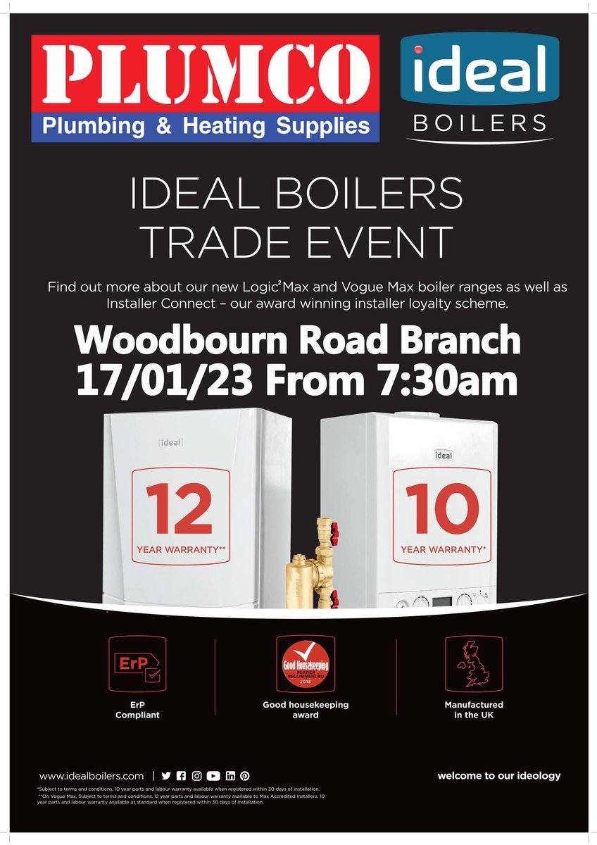 🎉SECOND IDEAL TRADE MORNING🎉

This coming Tuesday Joe from Ideal will be at our Woodbourn road branch to answer any questions you might have about ideal!

If you missed him at our Meadowhead Branch this week then be sure to pop in next week and have a chat on Tuesday!