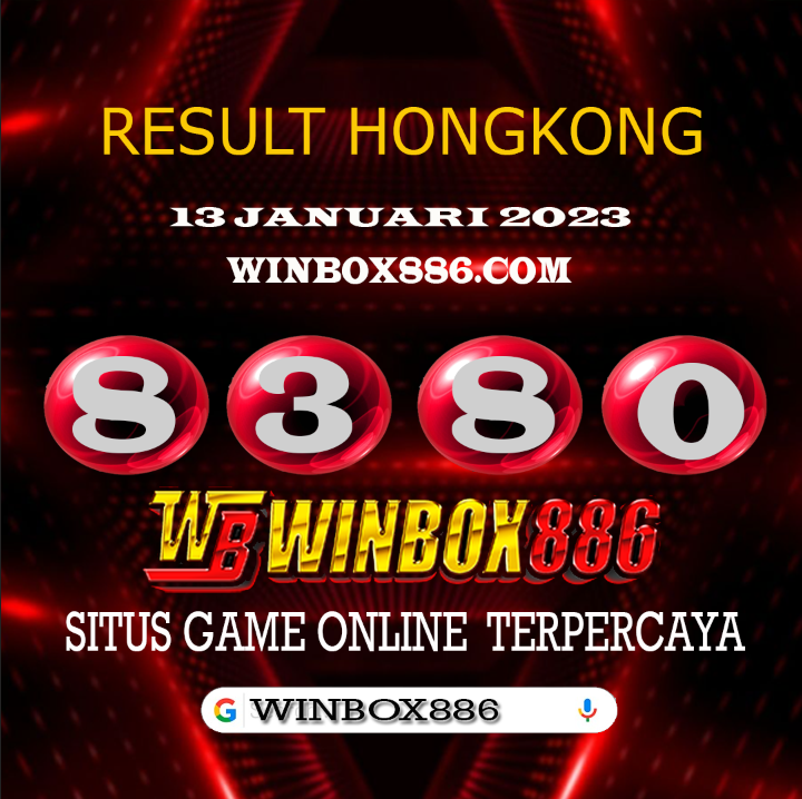 winbox886's tweet photo. RESULT HONGKONG || 13 JANUARI 2023
NO KELUAR : 8380
-
Selamat Bagi yg Jackpot💥
• WhatsApp +62 821-9349-7142
*Salam JP WINBOX886*
#winbox886 #resulthongkong #resultangka #togelonline #resultshk #keluarantogel #pasarantogel  #togelonline https://t.co/kzYqbrjQfC