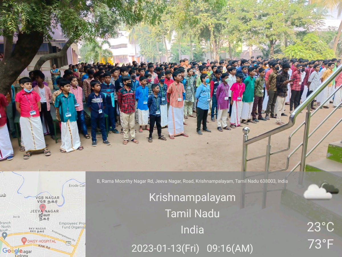 CommissionerEc2's tweet photo. Awareness for Pugaiillabhogi with School Students
#SwachhSurvekshan2023 
#pugaiilabhogi https://t.co/dCRqUrQY5a