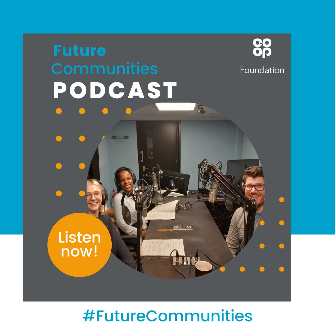 CoopCrofts's tweet photo. It's HERE! 
 
I'm super excited to share @Coop_Foundation's #FutureCommunities podcast! 

Listen to the first ep here👉 https://t.co/lH9upY7peB

It's part of a 3-part series to share what we learned as we created our new strategy at the Foundation. 

#podcast https://t.co/fD3rjiLeIh