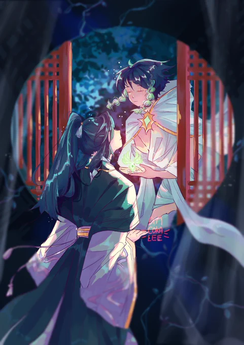 [Genshin Impact] Xiaoven trending?? #xiaoven #xiao #venti 