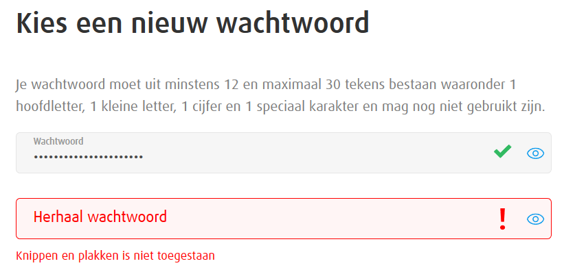 robbiedesutter's tweet photo. Hey @NatLot_Belgie ... écht ???? Waarom zou verbieden van het pasten van een wachtwoord de veiligheid verbeteren? 

btw - oplossing: rechtsklik, inspect, event listeners, paste, remove https://t.co/RA6Jt8rTRN