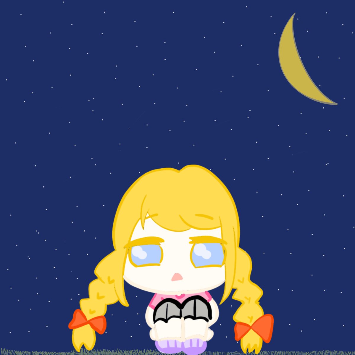 nft_linlin's tweet photo. The chibi under the moonlight https://t.co/aC9VJWOtkR