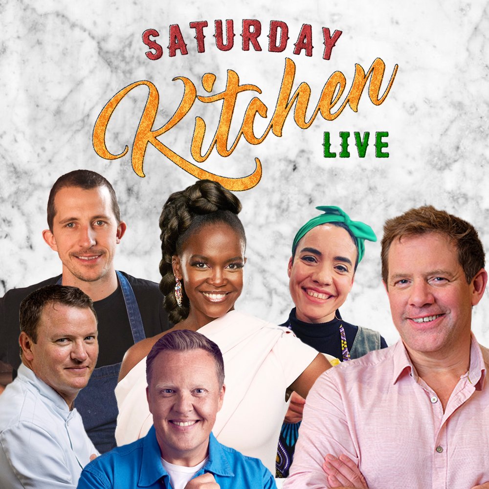 SaturdayKitchen's tweet photo. Tomorrow on #SaturdayKitchen we've got a show packed full of delicious treats from @jollyolly, @TheoRandall, #GemmaOgston and @paddy911 PLUS we're joined by the wonderful Oti Mabuse!🤩

Join @matt_tebbutt live on @BBCOne at 10am!🥳 https://t.co/g4EMQZRBhz