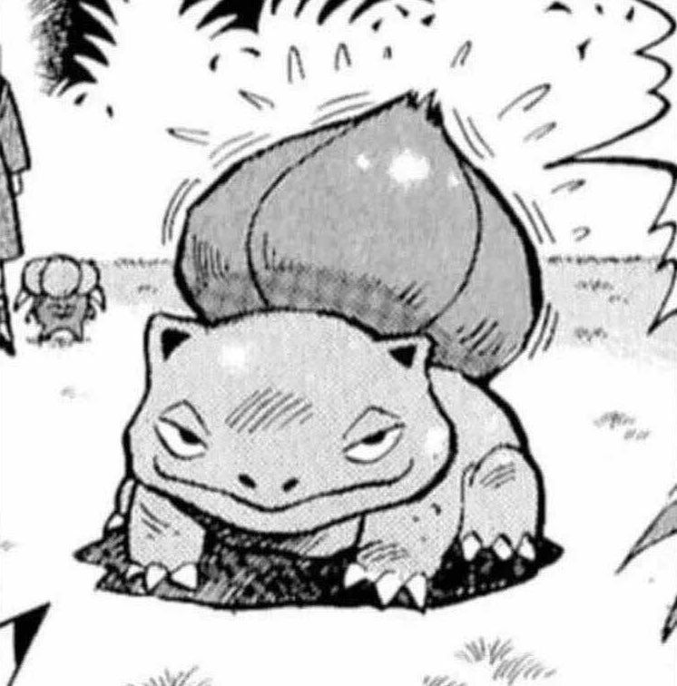 PkmnBrainrot's tweet photo. venusaur with its bulb closed is cursed https://t.co/xX8OFWZBZ2